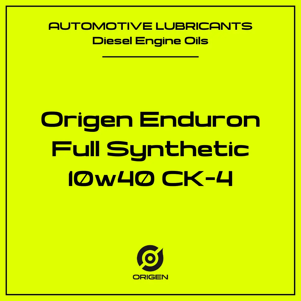 Origen Enduron Full Synthetic 10W-40 CK-4 - 4*5L