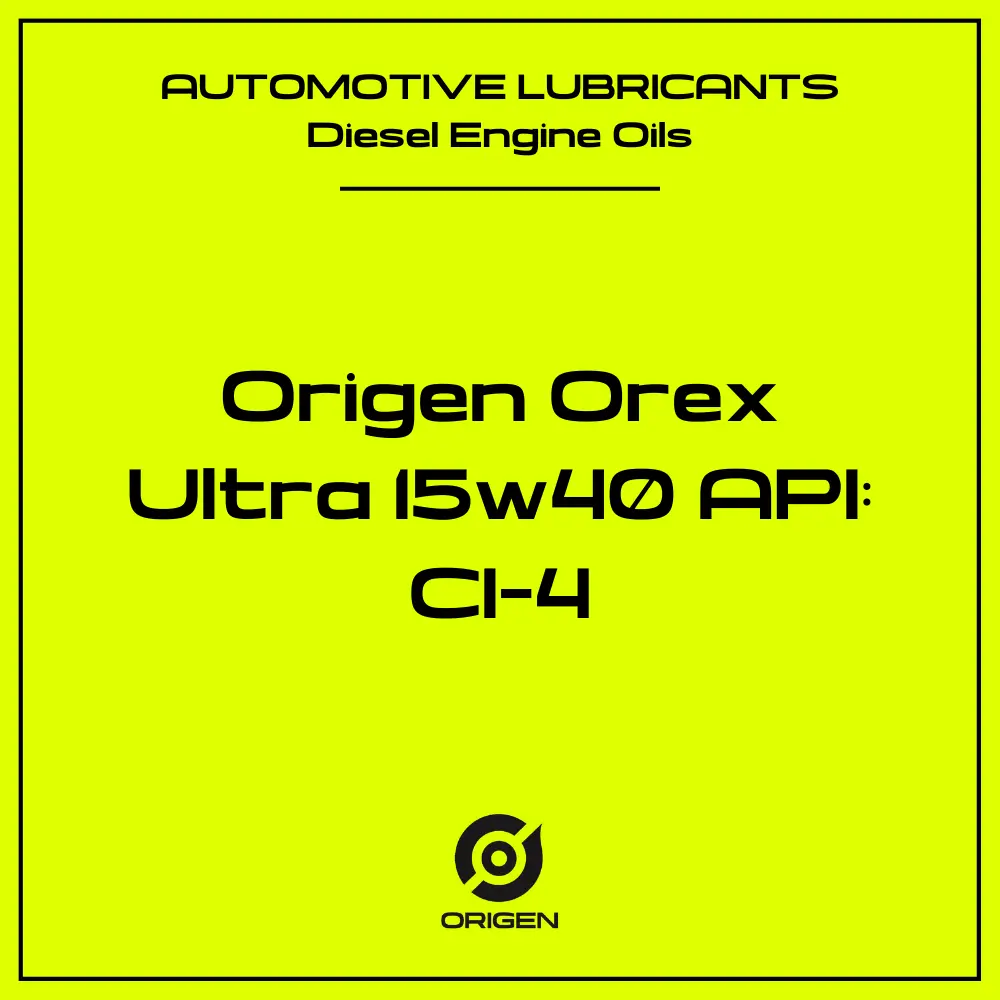Origen Orex Ultra 15W-40 API: CI-4 - 20*500ML